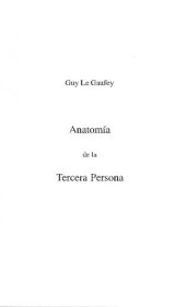 book Anatomia De La Tercera Persona