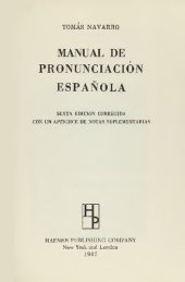 book Manual de pronunciacin espaola