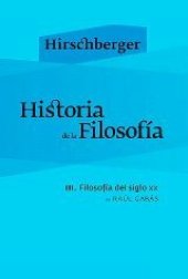 book Hirschberger Johannes - III. Filosofia Del Siglo XX.