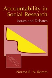 book Accountability In Social Research Issues And Debates