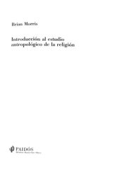 book Introduccion Al Estudio Antropologico De La Religion