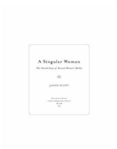 book A Singular Woman: The Untold Story of Barack Obama's Mother