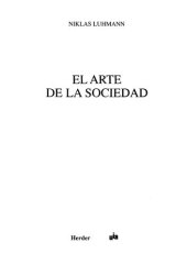 book El arte de la sociedad