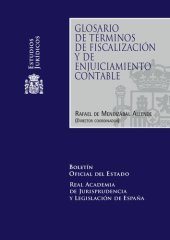 book Glosario de términos de fiscalización y de ejuiciamiento contable