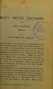 book Meine 2. Excursion nach Neu-Guinea (1874)