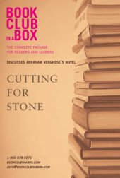 book Bookclub-in-a-Box Discusses Abraham Verghese's Novel Cutting For Stone