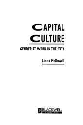 book Capital Culture: Gender at Work in the City