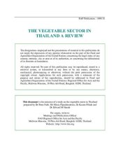 book The Vegetable Sector in Thailand, a review