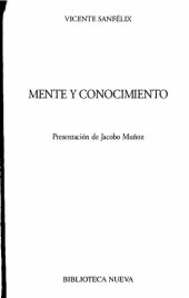 book Mente y conocimiento