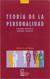 book Teoría de la personalidad : personas naturales, personas jurídicas