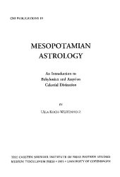 book Mesopotamian Astrology: An Introduction to Babylonian & Assyrian Celestial Divination