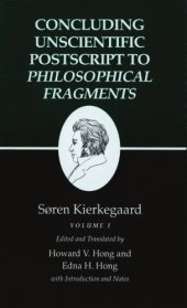 book Concluding Unscientific Postscript to Philosophical Fragments, Volume 1