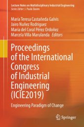 book Proceedings of the International Congress of Industrial Engineering (ICIE2019): Engineering Paradigm of Change