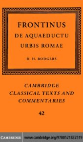 book Frontinus: de Aquaeductu Urbis Romae