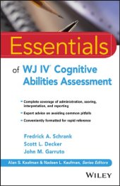 book Essentials of Wj IV Cognitive Abilities Assessment