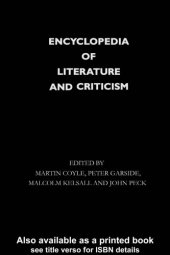 book Encyclopedia of Literature and Criticism