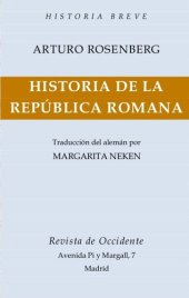 book Historia De La Republica Romana