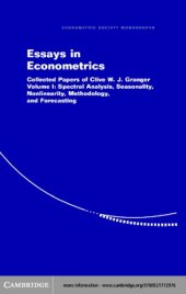 book Essays in Econometrics: Collected Papers of Clive W. J. Granger