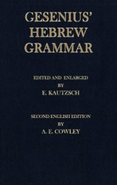 book Gesenius' Hebrew Grammar