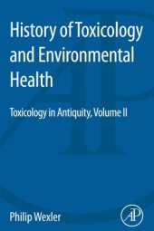 book History of Toxicology and Environmental Health: Toxicology in Antiquity II