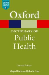 book A Dictionary of Public Health