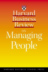 book Harvard Business Review on Managing People