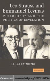 book Leo Strauss and Emmanuel Levinas