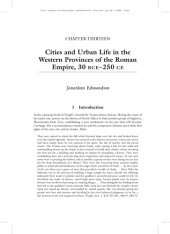 book Cities and Urban Life in the Western Provinces of the Roman Empire, 30 BCE–250 CE