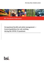 book ISO 45005 General guidelines for safe working during the COVID-19 pandemic