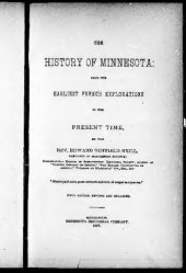 book History of Minnesota: from the earliest French explorations to the present time