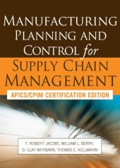 book Manufacturing Planning and Control for Supply Chain Managememanufacturing Planning and Control for Supply Chain Management NT