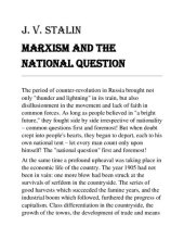 book Marxism And The National Question