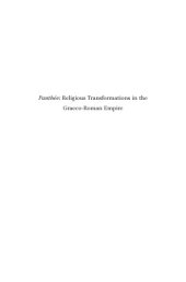 book Panthee: Religious Transformations in the Graeco-Roman Empire