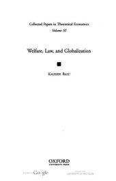 book Collected Papers in Theoretical Economics 3: Welfare, Law and Globalization