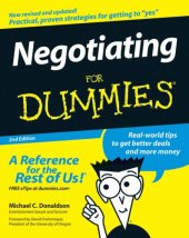 book Negotiating For Dummies