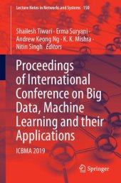 book Proceedings of International Conference on Big Data, Machine Learning and Their Applications: Icbma 2019