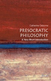 book Presocratic Philosophy: A Very Short Introduction