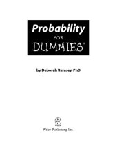 book Probability For Dummies