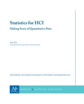 book Statistics for HCI. Making Sense of Quantitative Data