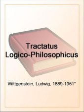 book Tractatus Logico-Philosophicus