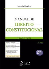 book Manual de Direito Constituicional - Volume Único