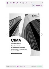 book CIMA Course Book Operational Level P1 Management Accounting - Full textbook PDF