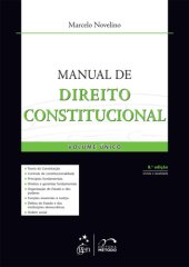 book Manual de direito constitucional. Volume único (8a. ed.)