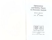 book Optimization and stability theory for economic analysis