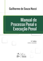 book Manual de processo penal e execução penal (11a. ed.)