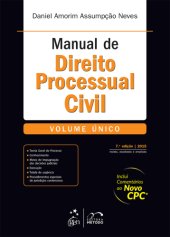 book Manual de Direito Processual Civil - Volume Único