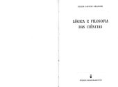 book Lógica e filosofia das ciências