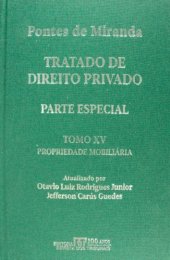 book Tratado de Direito Privado, Tomo XV - Direito das coisas: propriedade mobiliária (bens corpóreos)