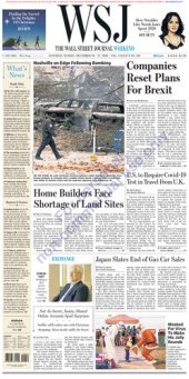 book Wall Street Journal Saturday December 26, 2020