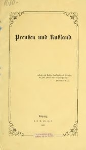 book Preußen und Rußland